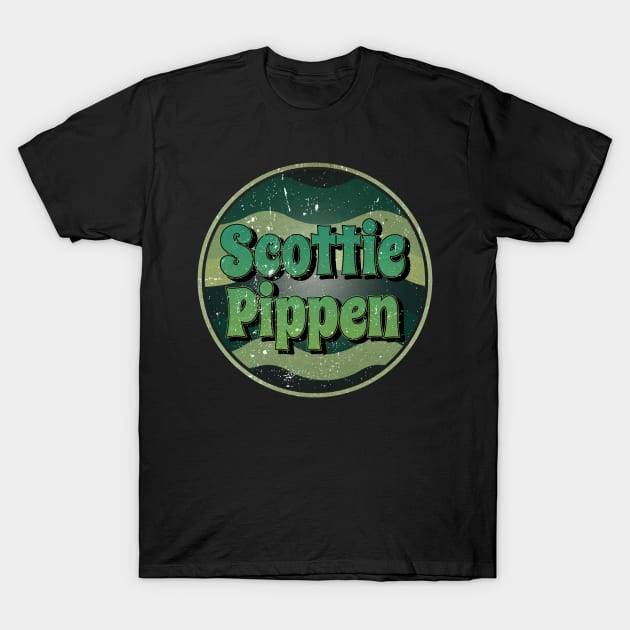 Graphic Natural Design Pippen Name Classic Styles Green Circles T-Shirt by TheFlashFactory